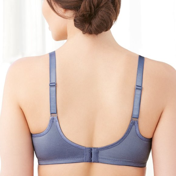 Set of 3! 42C Glamorise ELEGANCE Bra (UNDERWIRE) Lace Side-Bones Blue-Ice NEW - Picture 4 of 16